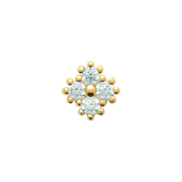 Mono boucle d'oreille plaqué or