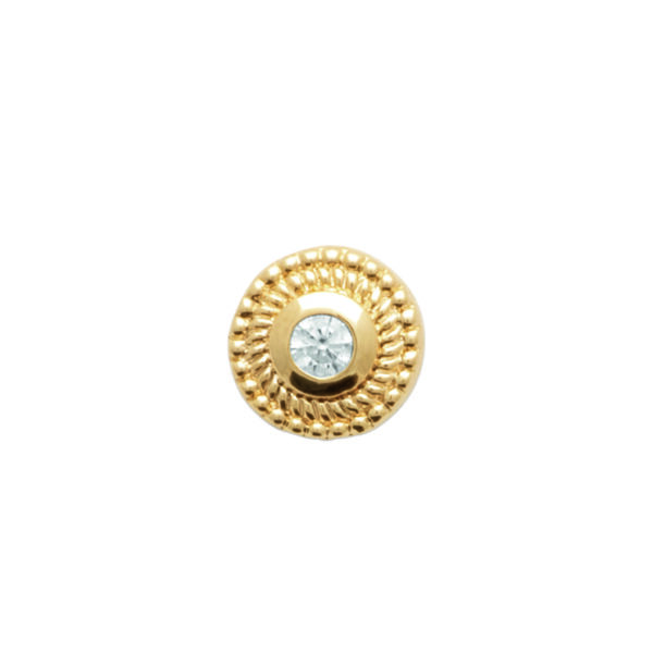 Mono boucle d'oreille plaqué or